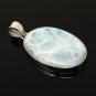 Larimar PendantSterling Silver Bohemian Jewelry Natural Gemstone Pendant 53x28.15mm Default Title