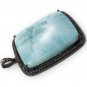 Larimar Pendant; Gemstone PendaPave Diamond Pendant Sterling Silver Pendant 54x36mm Default Title