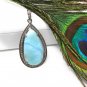 Larimar PendanNatural Larimar Diamond Pendant Pave Diamond Pendant Gemstone Jewelry Default Title