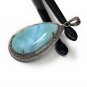 Larimar PendanNatural Larimar Diamond Pendant Pave Diamond Pendant Gemstone Jewelry Default Title