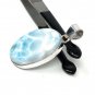 Larimar Pendant; Gemstone PendBohemian Jewelry Natural Gemstone Pendant 44mm X 20mm Default Title