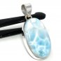 Larimar Pendant; Gemstone PendBohemian Jewelry Natural Gemstone Pendant 44mm X 20mm Default Title