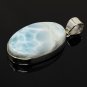 Larimar Pendant; Gemstone PendBohemian Jewelry Natural Gemstone Pendant 44mm X 20mm Default Title