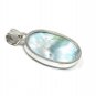 Larimar Pendant; Gemstone PendBohemian Jewelry Natural Gemstone Pendant 44mm X 20mm Default Title