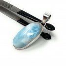 Larimar Pendant; Gemstone PendBohemian Jewelry Natural Gemstone Pendant 47mm X 17mm Default Title