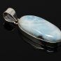 Larimar Pendant; Gemstone PendBohemian Jewelry Natural Gemstone Pendant 47mm X 17mm Default Title