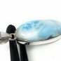 Larimar Pendant; Gemstone PendBohemian Jewelry Natural Gemstone Pendant 47mm X 17mm Default Title