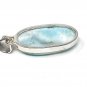 Larimar Pendant; Gemstone PendBohemian Jewelry Natural Gemstone Pendant 47mm X 17mm Default Title
