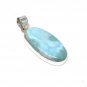 Larimar Pendant; Gemstone PBohemian Jewelry Natural Gemstone Pendant 48.25 X 19.5mm Default Title