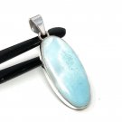Larimar Pendant; Gemstone PBohemian Jewelry Natural Gemstone Pendant 49.35 X 18.5mm Default Title