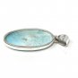 Larimar Pendant; Gemstone PBohemian Jewelry Natural Gemstone Pendant 49.35 X 18.5mm Default Title