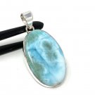 Larimar Pendant; Gemstone Bohemian Jewelry Natural Gemstone Pendant 49.5mm X 23.5mm Default Title