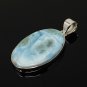 Larimar Pendant; Gemstone Bohemian Jewelry Natural Gemstone Pendant 49.5mm X 23.5mm Default Title