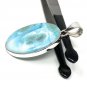 Larimar Pendant; Gemstone Bohemian Jewelry Natural Gemstone Pendant 49.5mm X 23.5mm Default Title