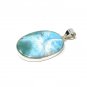 Larimar Pendant; Gemstone PendBohemian Jewelry Natural Gemstone Pendant 49.6 X 26mm Default Title
