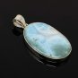 Larimar Pendant; Gemstone PendBohemian Jewelry Natural Gemstone Pendant 49.6 X 26mm Default Title