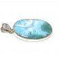 Larimar Pendant; Gemstone PendBohemian Jewelry Natural Gemstone Pendant 49.6 X 26mm Default Title