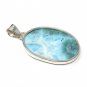 Larimar Pendant; Gemstone PendBohemian Jewelry Natural Gemstone Pendant 49.6 X 26mm Default Title