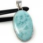 Larimar Pendant; Gemstone PBohemian Jewelry Natural Gemstone Pendant 50mm X 24.35mm Default Title
