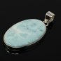 Larimar Pendant; Gemstone PBohemian Jewelry Natural Gemstone Pendant 50mm X 24.35mm Default Title