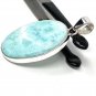 Larimar Pendant; Gemstone PBohemian Jewelry Natural Gemstone Pendant 50mm X 24.35mm Default Title