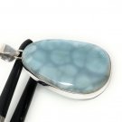 Larimar Pendant; Gemstone PendBohemian Jewelry Natural Gemstone Pendant 54.5x28.6mm Default Title