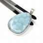Larimar Pendant; Gemstone PendBohemian Jewelry Natural Gemstone Pendant 54.5x28.6mm Default Title