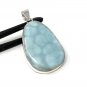 Larimar Pendant; Gemstone PendBohemian Jewelry Natural Gemstone Pendant 54.5x28.6mm Default Title