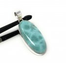 Larimar Pendant; Gemstone PendaBohemian Jewelry Natural Gemstone Pendant 55.25x21mm Default Title