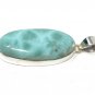 Larimar Pendant; Gemstone PendaBohemian Jewelry Natural Gemstone Pendant 55.25x21mm Default Title