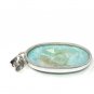 Larimar Pendant; Gemstone PendaBohemian Jewelry Natural Gemstone Pendant 55.25x21mm Default Title