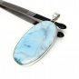 Larimar Pendant; GemstoneBohemian Jewelry Natural Gemstone Pendant 76.5mm X 32.25mm Default Title