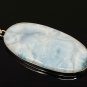 Larimar Pendant; GemstoneBohemian Jewelry Natural Gemstone Pendant 76.5mm X 32.25mm Default Title