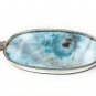 Larimar Pendant; GemstoneBohemian Jewelry Natural Gemstone Pendant 76.5mm X 32.25mm Default Title