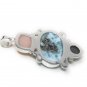Larimar Pendant; LabrGemstone Pendant Silver Jewelry Gifts for Her Bohemian Jewelry Default Title
