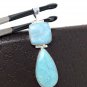 Larimar Pendant; Natural Gemstone JeweJewelry Supplies Gifts for Her 73mm X 22.25mm Default Title