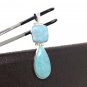 Larimar Pendant; Natural Gemstone JeweJewelry Supplies Gifts for Her 73mm X 22.25mm Default Title