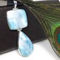 Larimar Pendant; Natural Gemstone JeJewelry Supplies Gifts for Her 85.7mm x 31.75mm Default Title