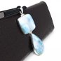 Larimar Pendant; Natural Gemstone JeJewelry Supplies Gifts for Her 85.7mm x 31.75mm Default Title