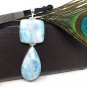 Larimar Pendant; Natural Gemstone JeJewelry Supplies Gifts for Her 85.7mm x 31.75mm Default Title