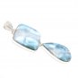 Larimar Pendant; Natural Gemstone JeJewelry Supplies Gifts for Her 85.7mm x 31.75mm Default Title