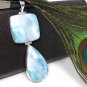Larimar Pendant; Natural Gemstone JeJewelry Supplies Gifts for Her 85.7mm x 31.75mm Default Title