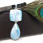Larimar Pendant; Natural Gemstone JeJewelry Supplies Gifts for Her 85.7mm x 31.75mm Default Title