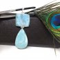Larimar Pendant; Natural Gemstone JeJewelry Supplies Gifts for Her 88.9mm x 31.75mm Default Title
