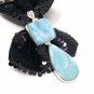 Larimar Pendant; Natural Gemstone JeJewelry Supplies Gifts for Her 88.9mm x 31.75mm Default Title