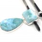 Larimar Pendant; NatWholesale DIY Jewelry Making Supplies Gifts for Her 65mm X 19mm Default Title