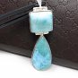 Larimar Pendant; NatWholesale DIY Jewelry Making Supplies Gifts for Her 65mm X 19mm Default Title