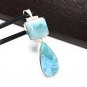 Larimar Pendant; NatWholesale DIY Jewelry Making Supplies Gifts for Her 65mm X 19mm Default Title