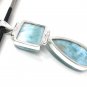 Larimar Pendant; NatWholesale DIY Jewelry Making Supplies Gifts for Her 65mm X 19mm Default Title