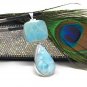 Larimar Pendant; Natural Gemstone JewelryBohemian Jewelry Gifts for Her 76mm x 27mm Default Title